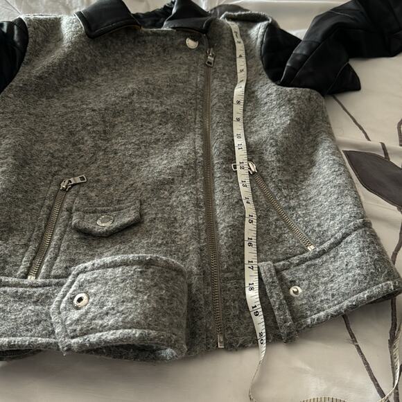 Armani Exchange | Multicolor Wool/Leather Jacket Size XS - Picture 15 of 16